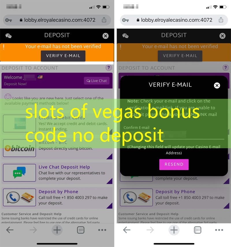 slots of vegas bonus code no deposit